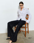 Dana Ruched Button Down Top