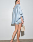 Iris Satin Draped Top