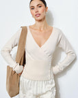 Corina Wrap Knit Top