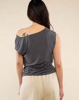 Lucia Cupro Cowl Neck Top