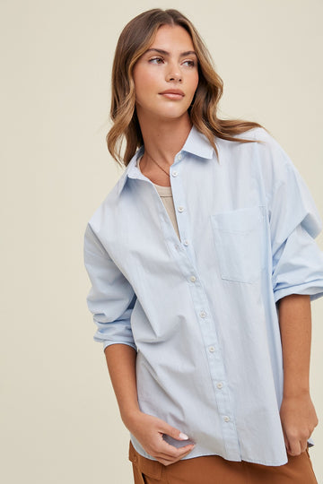 Jackie Oversized Button-Down Shirt