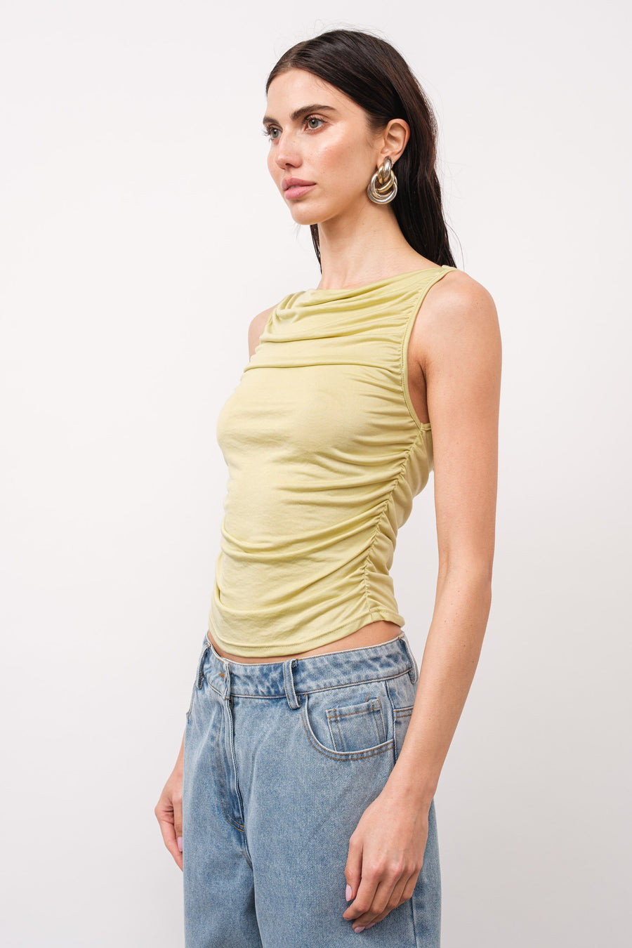 Layla Ruched Sleeveless Top
