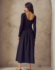 Celeste Drop Waist Midi Dress