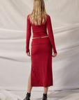 Harley Shimmer Midi Skirt