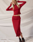 Harley Shimmer Midi Skirt