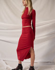 Harley Shimmer Midi Skirt