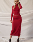 Harley Shimmer Midi Skirt