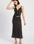 Desi Polka Dot Midi Skirt