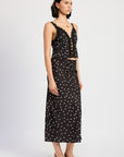 Desi Polka Dot Midi Skirt