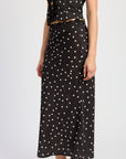 Desi Polka Dot Midi Skirt