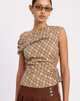 Astrid Plaid Top