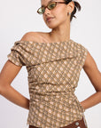 Astrid Plaid Top