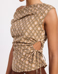 Astrid Plaid Top