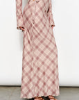 Ria Plaid Mesh Skirt