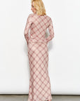 Ria Plaid Mesh Skirt