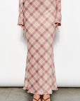 Ria Plaid Mesh Skirt