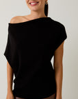 Callie Wide Shoulder Knit Top