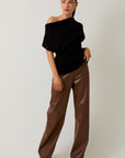 Callie Wide Shoulder Knit Top