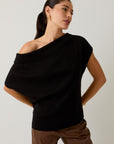 Callie Wide Shoulder Knit Top