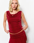 Vivienne Cowl Neck Top