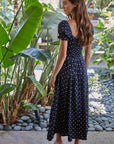 Daphne Polka Dot Midi Dress
