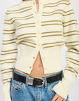 Inez Striped Cardigan