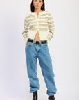 Inez Striped Cardigan
