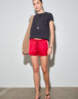 Flinn Satin Track Shorts