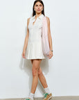 Martine Pleated Mini Dress