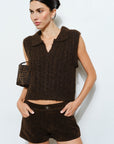 Bronte Cable Knit Vest