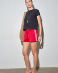 Flinn Satin Track Shorts