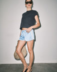 Flinn Satin Track Shorts