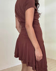 Petra Asymmetric Mini Dress