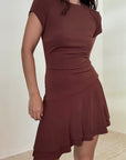 Petra Asymmetric Mini Dress