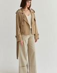 Reese Cropped Trench Jacket