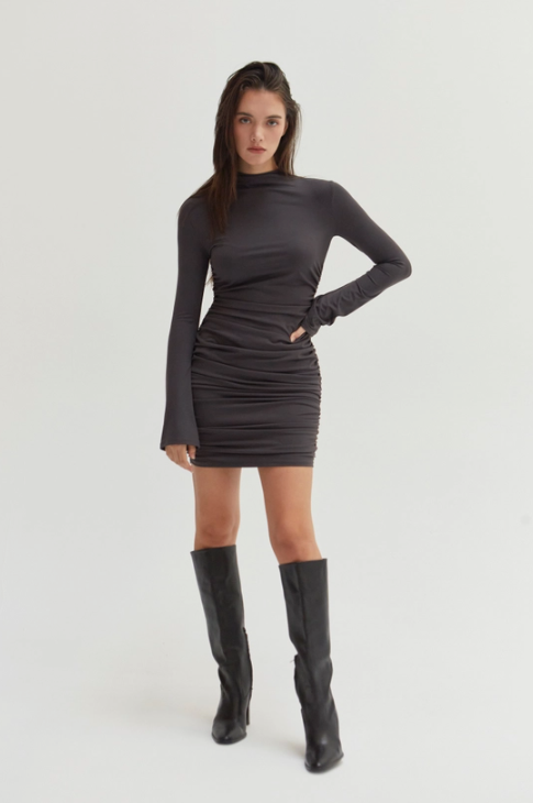 Ciella Ruched Mini Dress