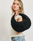 Farrah Suede Hobo Bag