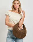 Farrah Suede Hobo Bag