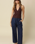 Charlie Linen Halter Top