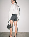 Flinn Satin Track Shorts