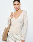 Corina Wrap Knit Top