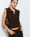 Bronte Cable Knit Vest