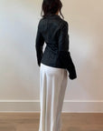 Victoria Vegan Leather Blazer