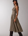 Vintage Gingham Halter Dress