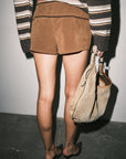 Lana Suede Micro Shorts