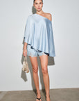 Iris Satin Draped Top