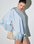 Iris Satin Draped Top