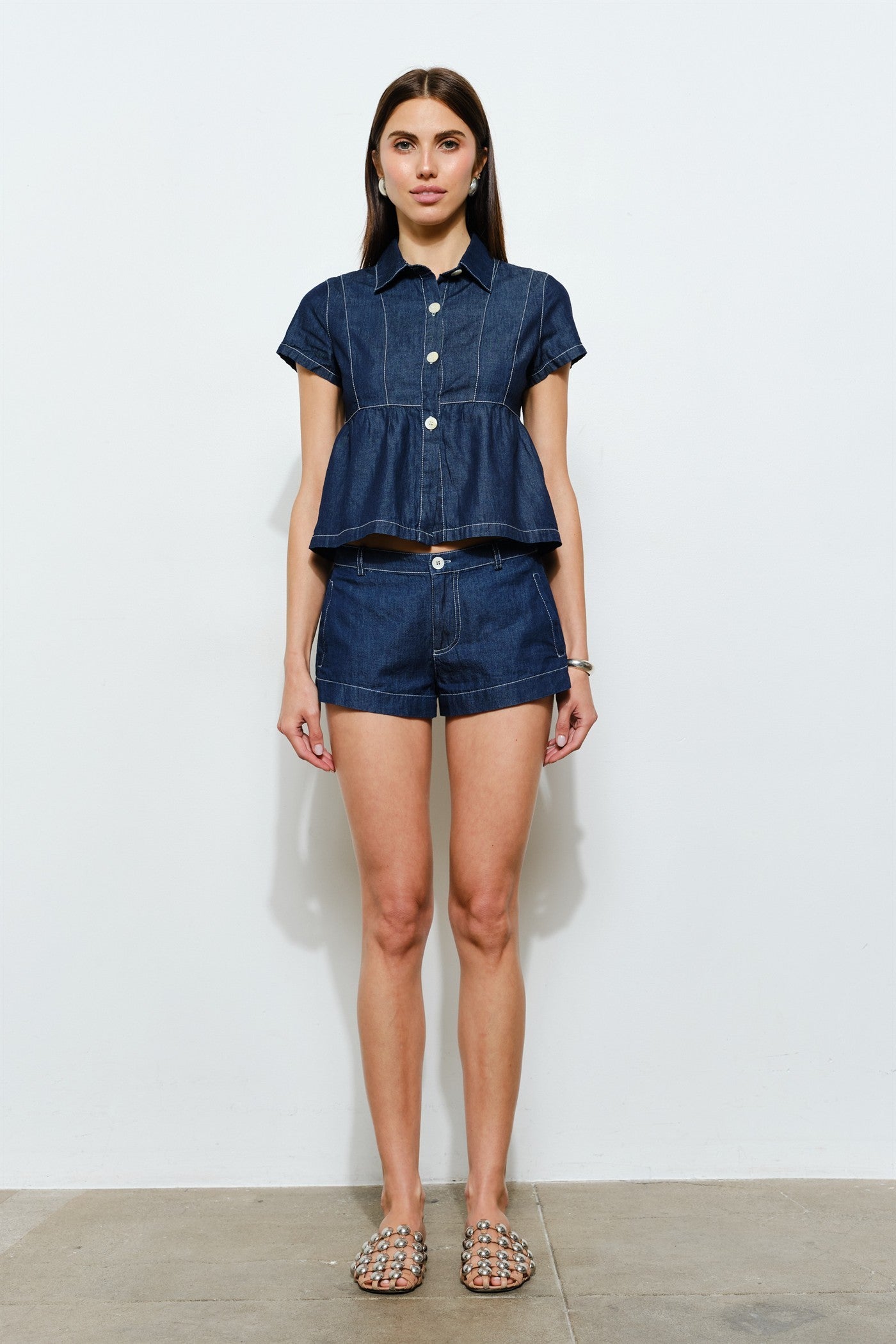 Harper Chambray Top