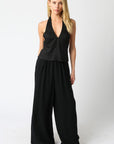 Charlie Linen Halter Top