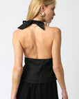 Charlie Linen Halter Top